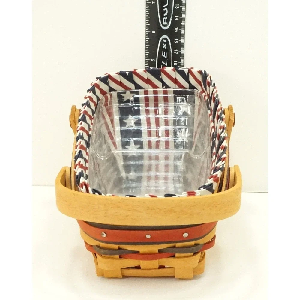 Longaberger Patriotic 1996 All-American Summertime‎ Basket Liner 2 Protectors